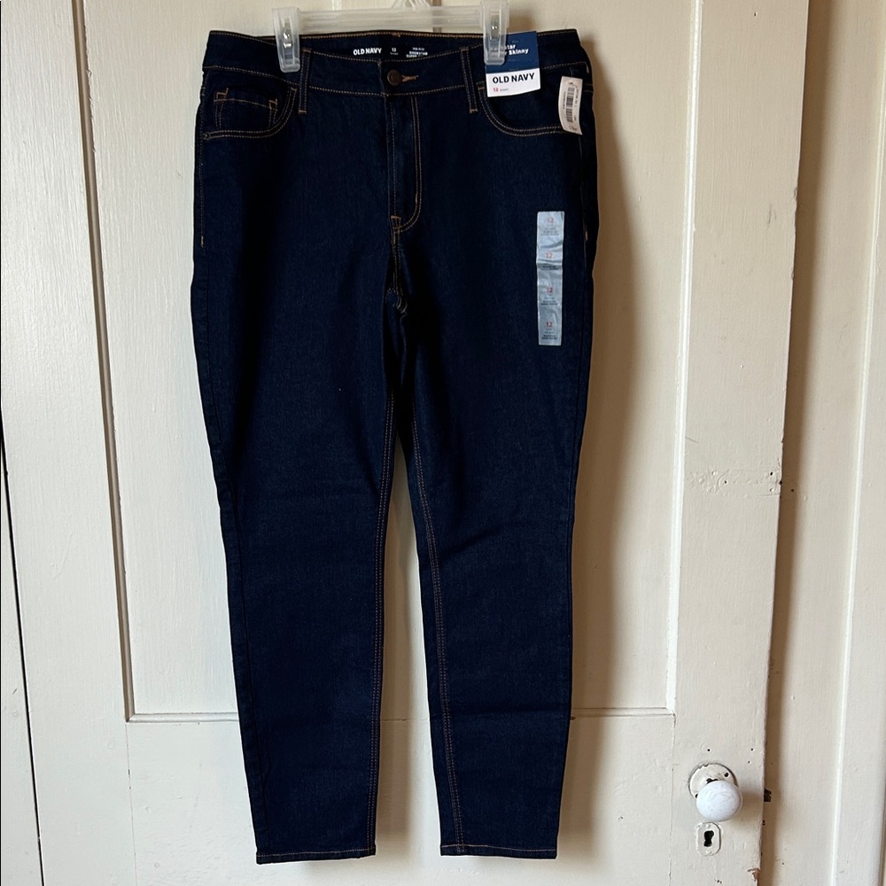 Old Navy Women’s Deep Indigo Skinny Jeans
